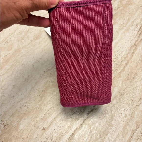 Coach Cargo Tote Bag 20 in Beautiful Muted Red Canvas and Embroidered Label - Picture 8 of 15